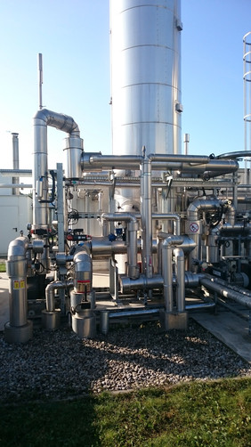 Biogasaufbereitungsanlage, Quelle: FNR/Dr. Hansen